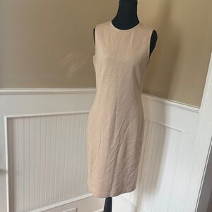 St. John Classic Tan Midi Dress